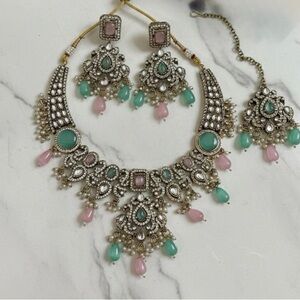 Mosanite stone Jewelry Set